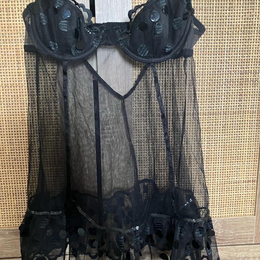 Vintage Victoria’s Secret Black Sheer Lingerie